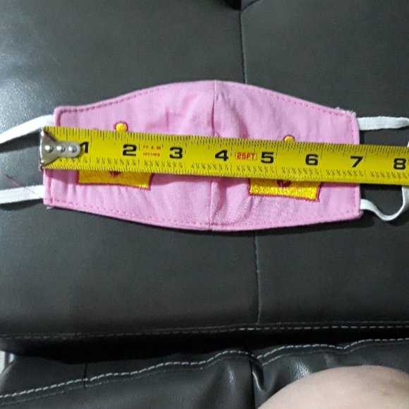 Girls Mexican Embroidered Face Mask - Picture 3 of 4